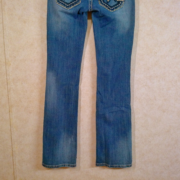 Miss Me Irene Boot Jeans Signature M Pockets Black Label Sz26/32 NWOT - Picture 7 of 10